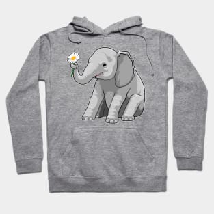 Elephant with Flower Hoodie